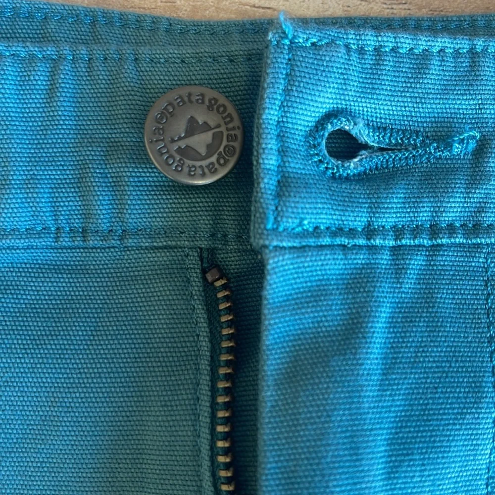NWT Patagonia Women's Stand Up Skirt Size 6 Teal Organic Cotton Pockets - Picture 6 of 9